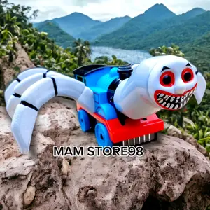 MAINAN KERETA API CHOO CHOO CHARLES LABA LABA KERETA HANTU LABA LABA TOYS BISA JALAN MENGGUNAKAN BATERAI