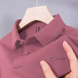 Polo Shirt Pria Lengan Pendek Kasual Bisnis Katun Premium M–3XL Baju Kerja Formal Santai Polos