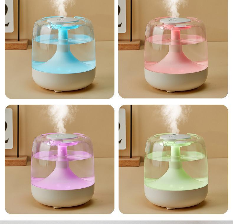 Product Introduction of Máy Xông Tinh Dầu Tạo Độ Ẩm & Khuếch Tán Hương Thơm Mini, Siêu Yên Tĩnh, Đèn Ngủ 7 Màu, Cầm Tay USB, Thích Hợp Cho Phòng Ngủ Và Văn Phòng Không khí khô nhiệt đới, hoàn hảo 6