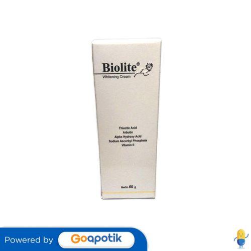 Gambar BIOLITE WHITE CREAM 60 GRAM TUBE dari Apotek MTM By GoApotik Kota Bekasi Tokopedia