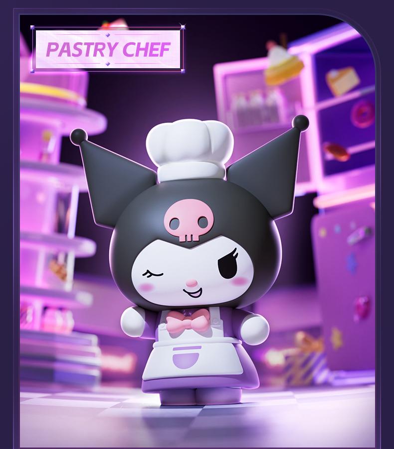 Blokees×Sanrio Blind Box Kuromi Ornamen Mini Action Figurine Mainan Plastik Lucu Kuromi Candy Series Figure Model BlindBox Dadoos Seri FUN 01