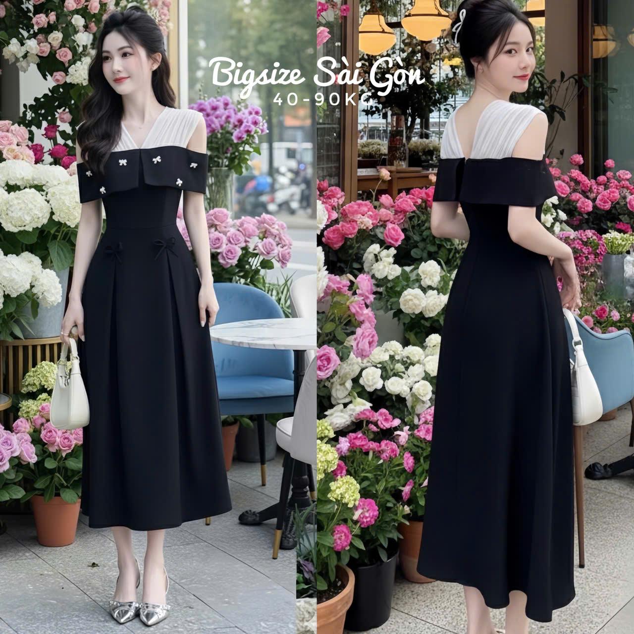 Váy Thời Trang Phối Voan Vải Cotton Lạnh Cho Các Nàng 40 - 95Kg Có Bigsize Nữ Top Women Xoè - B.1349