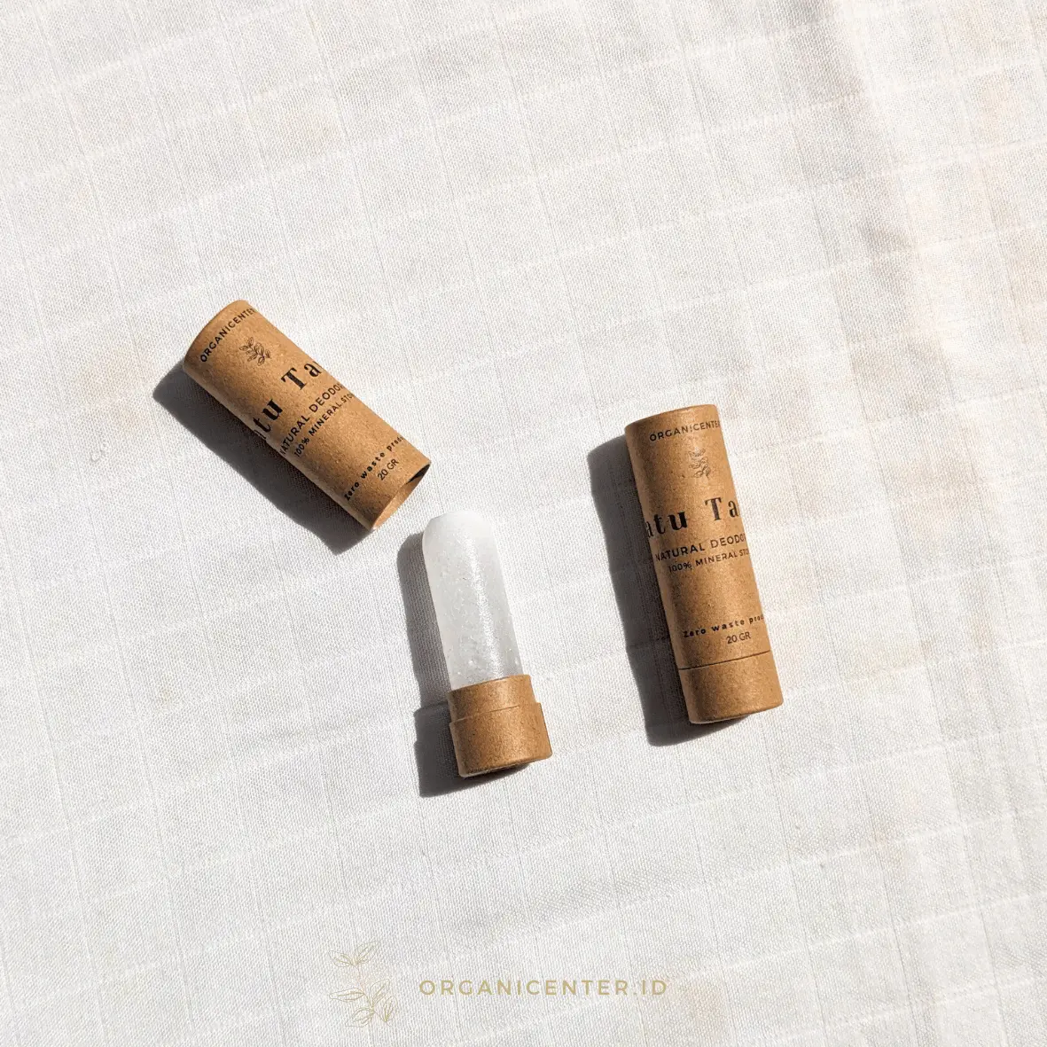 Deodoran Batu Tawas Stick Mini Travel Friendly Natural Alami Alum Stick Roll On Mineral Zero Waste Kristal Deodorant Penghilang Bau Badan Eco Friendly Ramah Lingkungan
