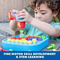 Gambar Educational Insights Design & Drill Bolt-It Bucket Creative Kids’ Power Drill Toy Set, Mainan Bor Kreatif untuk Anak dari Learning Resources Indonesia Kota Tangerang 3 Tokopedia