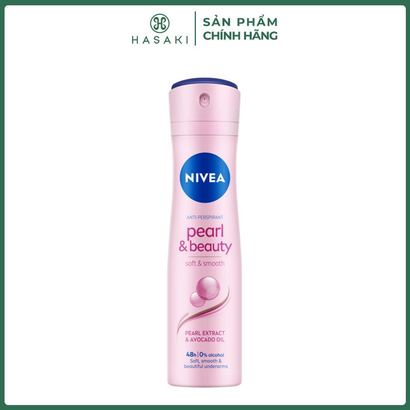 Xịt Khử Mùi Nivea Ngọc Trai Hỗ Trợ Dưỡng Da Sáng Mịn 150ml | HASAKI BEAUTY