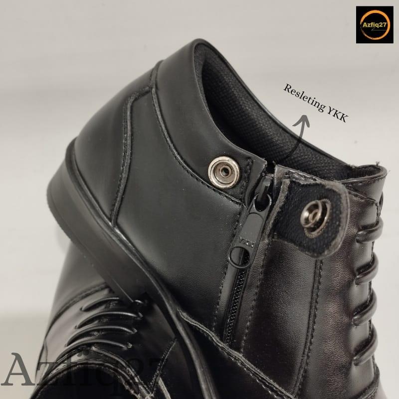 Product Introduction of Sepatu Pdh Terbaru Model Tali Mati Pengencang Resleting YKK Original Azfiq27 #7 Dop 24