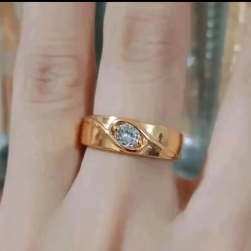 Cincin Emas Permata Satu - Model Terbaru 2