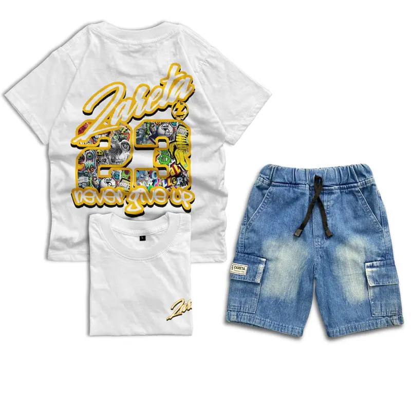 Setelan Jeans Anak Laki-laki Distro Model Kekinian Import - Usia 3-12 Tahun Fashion 1