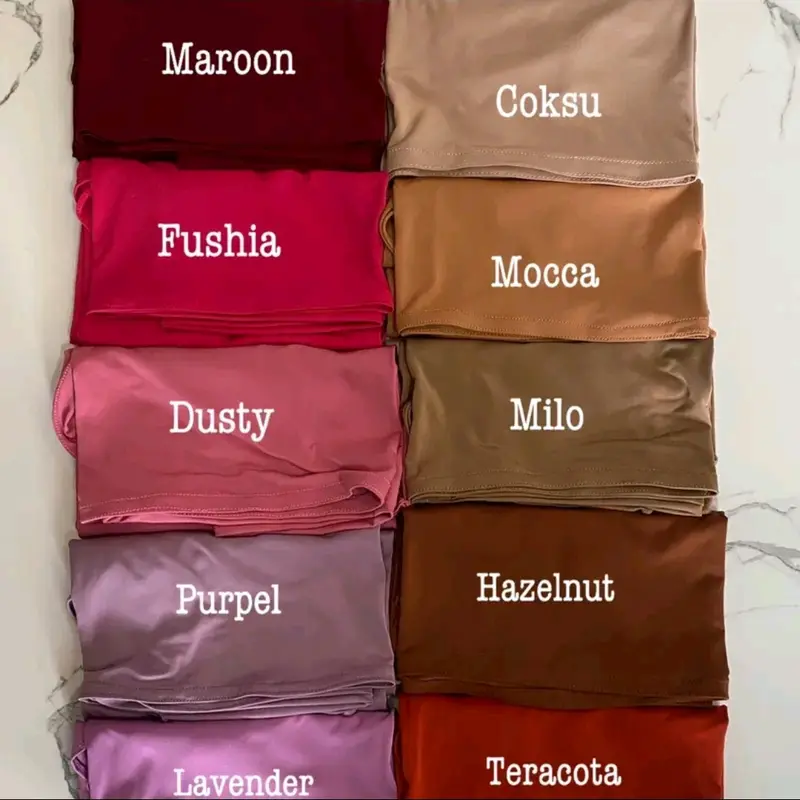 Hijab Bergo Sporty Malay Instan Non Pet, Hijab Daisy Non Ped Size M-L Hijab Malay Jersey, Kerudung Muslim Wanita Khimar Syari Non Ped Ceruty Dewasa 7