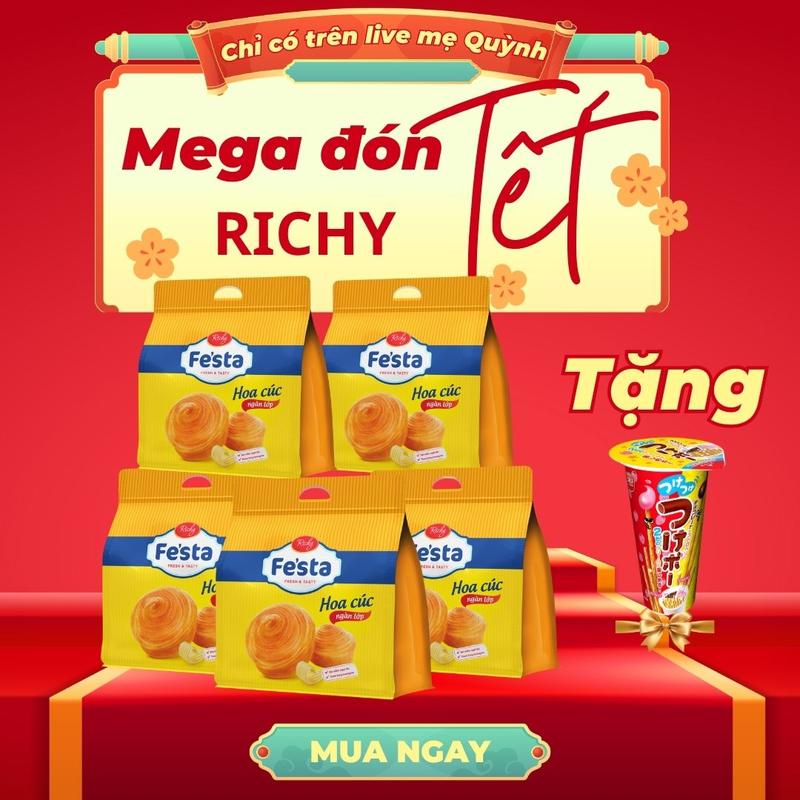   TẶNG 1 WISMO  Combo bánh mỳ hoa cúc ngàn lớp Fe'sta vị truyền thống 120g  30g x 4 bánh  vị việt quất 84g  28g x 3 bánh  bánh mì Fes'ta Hotdog 42g  Ăn Vặt Snack 