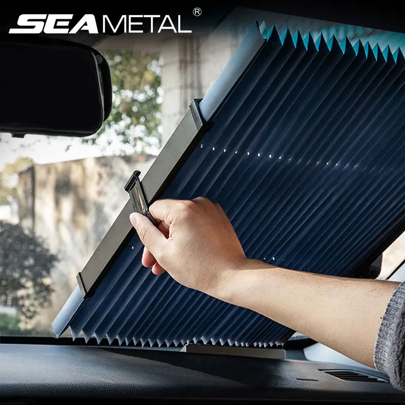 SEAMETAL-Tấm Che Nắng Ô Tô, Tấm Che Nắng Kính Chắn Gió Ô Tô, Tấm Chống Tia UV, Cửa Sổ Trước Và Sau, Tấm Che Nắng Ô Tô, Dù Che Nắng 0