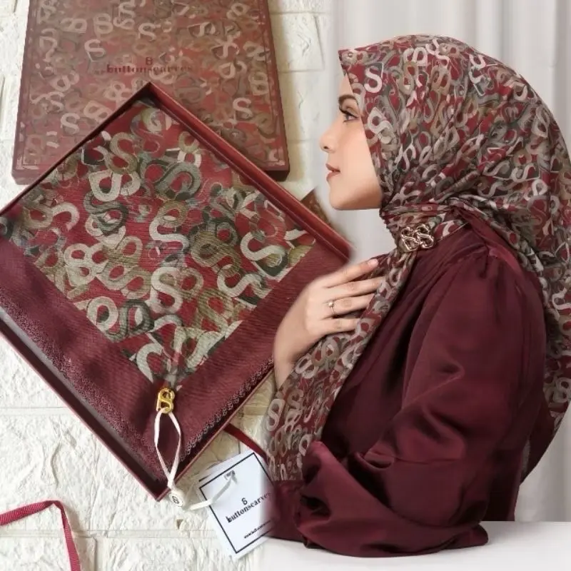 Buttonscarves Samla Multicolor Series| Jilbab Voal Mirror Lasercut TitikTiga 2