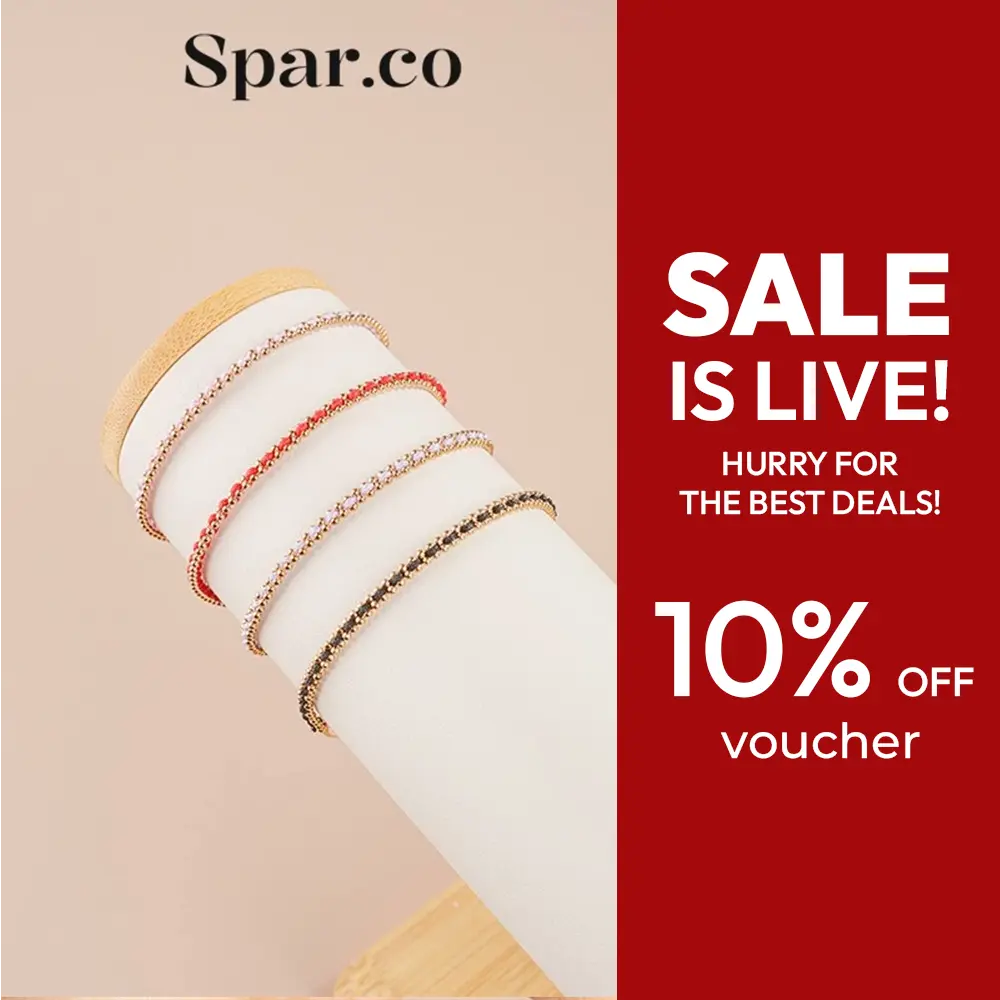 Spar.co Gelang Custom Laser Tali Mutiara Rose Gold - Gelang Mutiara Rantai Rose Gold Dengan Ikatan Tali Merah SP-1365 (A)