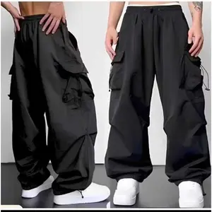 CARGO PANTS PRIA KOREAN STYLE JUMBO-CELANA CARGO TERBARU KAIN KATUN CASUAL PANJANG JOGGER BAGGY SANTAI CARGO TALI SAMPING FIT