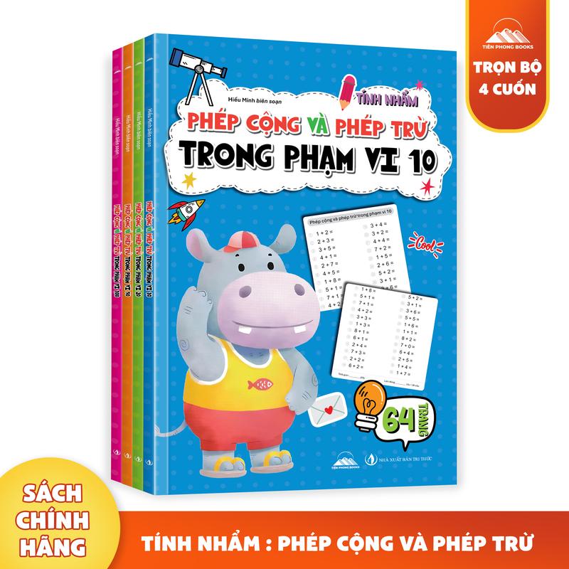 Sách - Tập Làm Toán Cho Bé Phạm Phạm Vi Phép Tính Cộng Trừ Cho Bé 10/20/50/100…