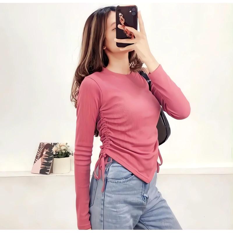 OLIVIA BLOUSE TALI SERUT DUA SAMPING KANAN & KIRI KEKINIAN DAN TERBARU 9