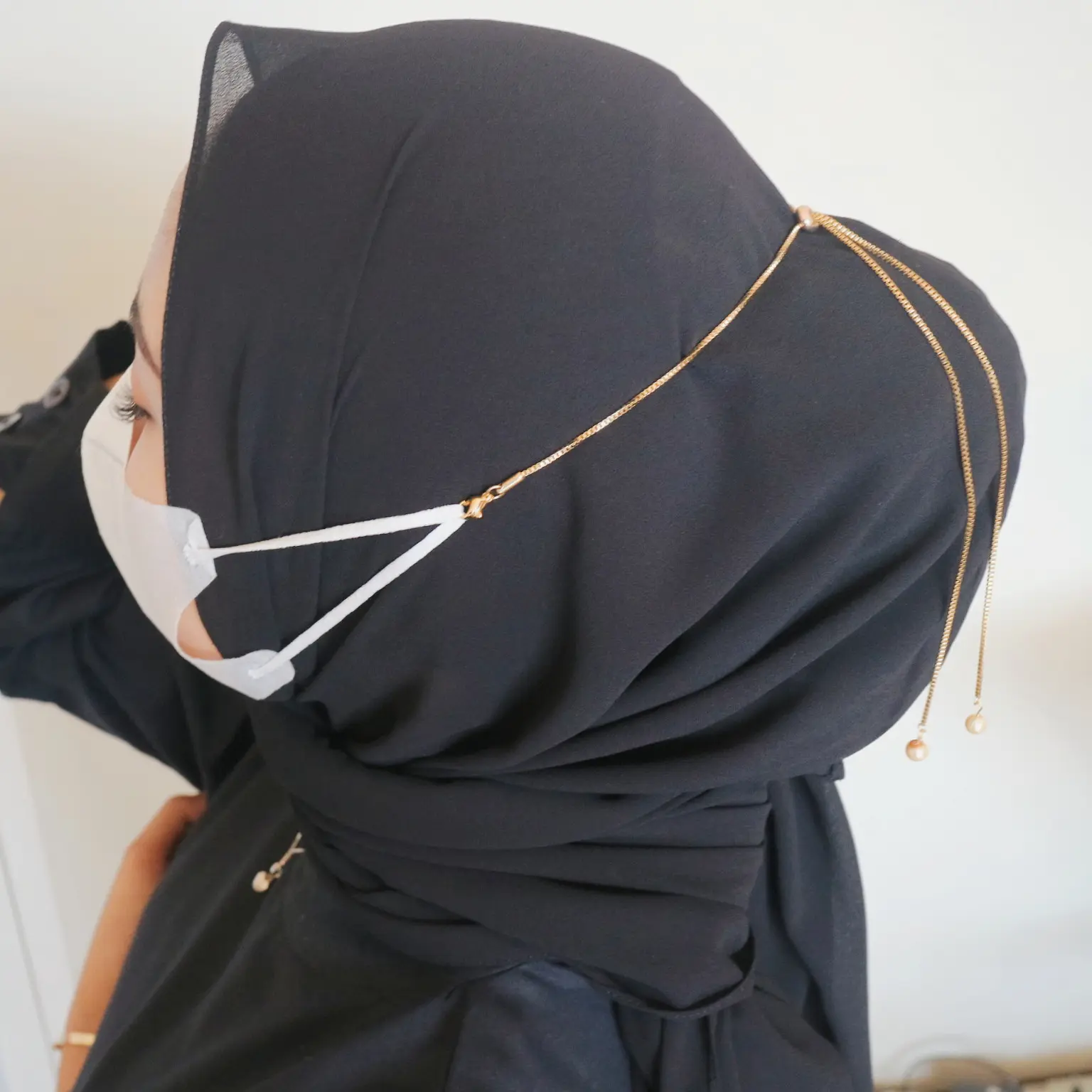 Strap Masker Polos Rantai Italy