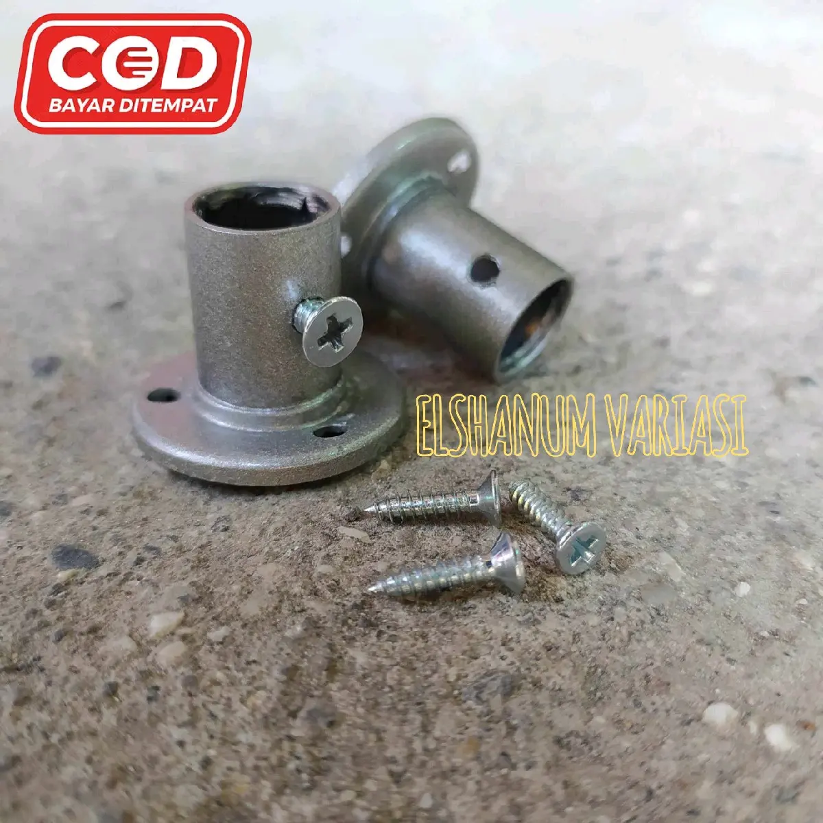 (COD)Bracket Pipa/ Bracket Topi/ Braket Stainless Steel 1/2 inch harga per pcs/Gantungan baju/Gagang gorden anti karat