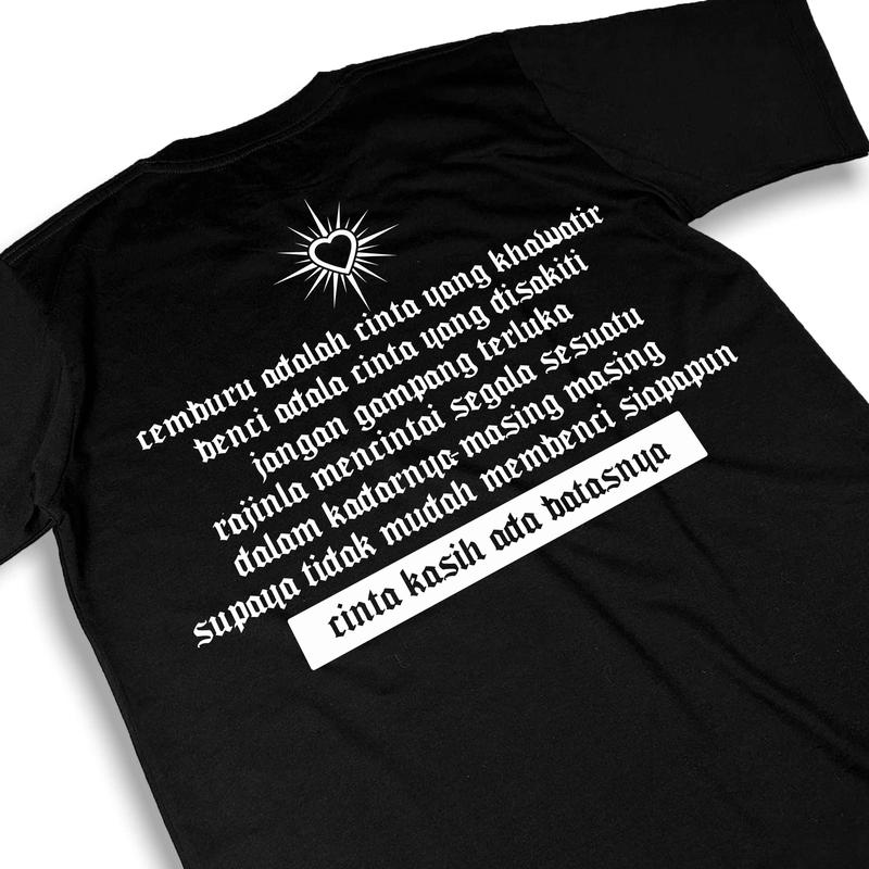 Tshrit Kaos Cinta Kasih Ada Batasnya Sh Terate Psht Hati Bersinar Simpel Culture 0