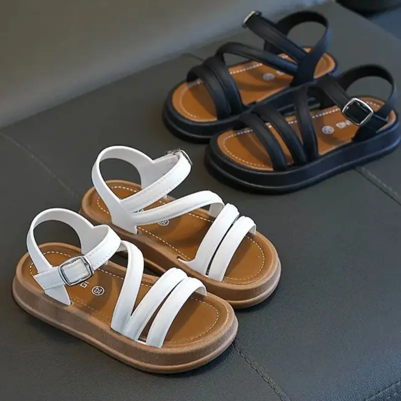 ZOOMKIDS YNTX223 Sandal Anak Fashion Balita Sandal Putih Soft Premium Strap PVC Breathable Versatile Nyaman Len 0