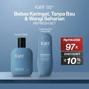 Kahf Paket Wangi Isi 2 (Deodorant + Eau de Toilette) - Suitable for Daily Use