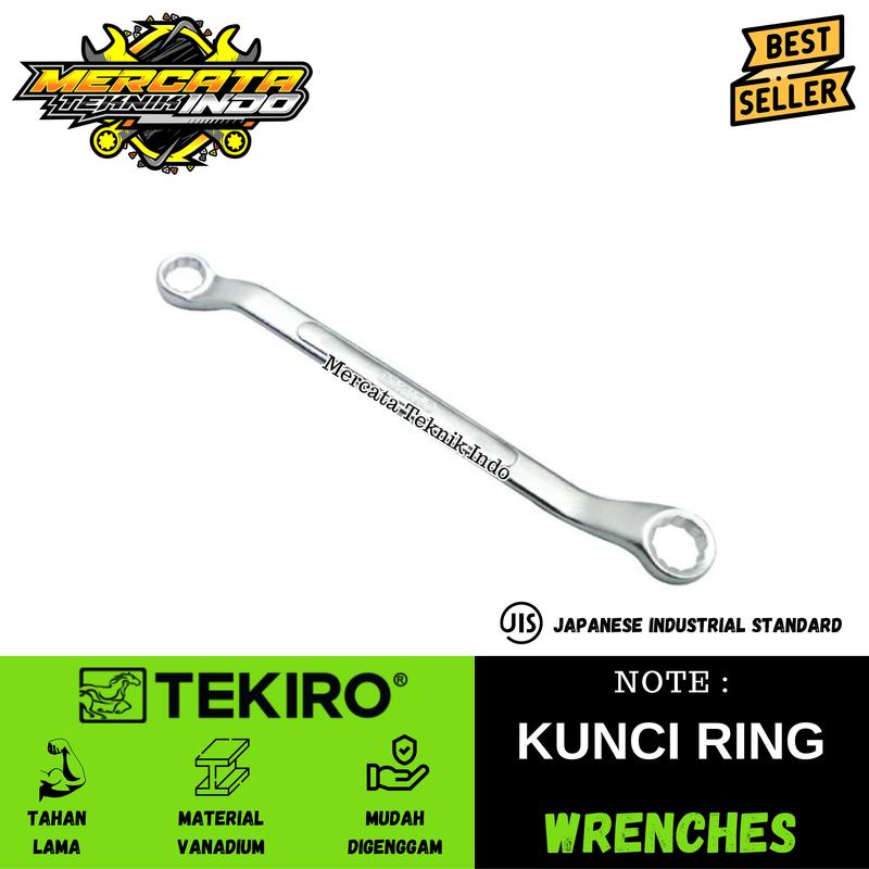 TEKIRO Kunci Ring Ukuran 6 - 32 MM Original 1