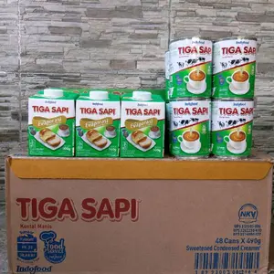 SUSU Tiga Sapi Krimer Kental Manis dan evaporasi 490g & 500g