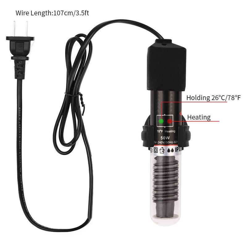 Product Introduction of Seven Master-Thanh Sưởi Bể Cá Nhỏ, Chất Liệu Thủy Tinh Thạch Anh, Chìm Hoàn Toàn, 26 Độ, Máy Sưởi Nhiệt Độ Không Đổi Tự Động 15