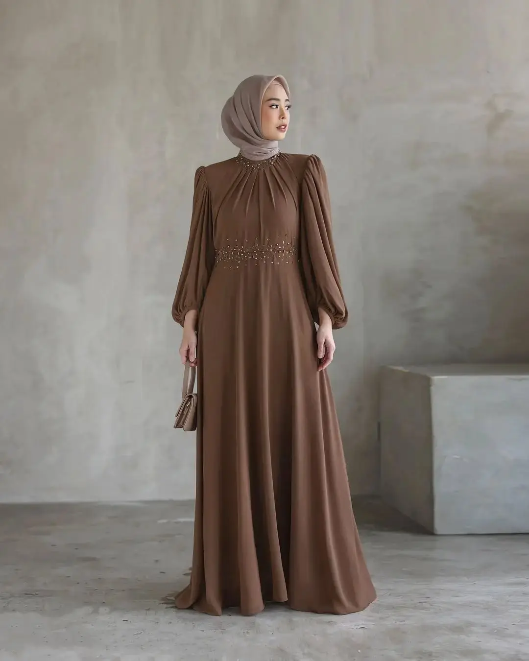 Kamari Dress Ceruty babydoll apk mutiara gamis trend lebaran 2025 gaun muslimah cantik mewah elegan