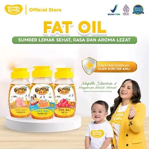 Fat Oil Bumbu Bunda Minyak Sehat Penambah Energi untuk MPASI Tumbuh Kembang Anak Chicken Beef Salmon 100ml