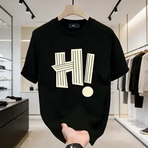 【Tren TikTok】KAOS Katun Minimalis Pria Hitam Tee baju trend lebaran 2026 laki laki Alami Nyaman & Sejuk Bernapas, Cetakan HI Eksklusif T-SHIRT Cocok 4 Musim Wanita Putih Tidak Menerawang