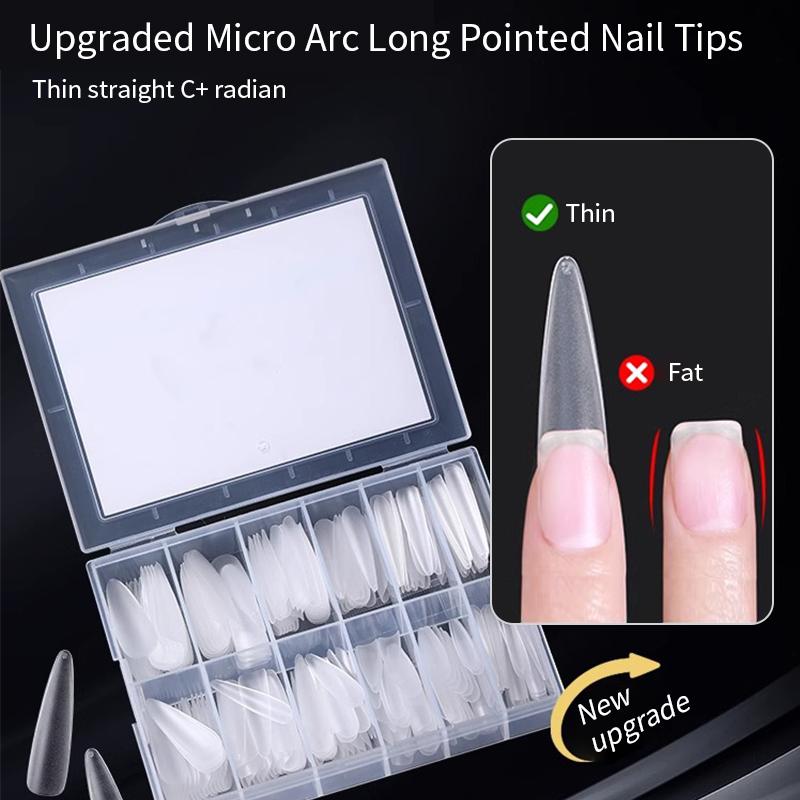 Đĩa Móng Tay Mài Mũi Nhọn Dài Mảnh Không để lại dấu vết Mài Miễn phí Bó Sát Kéo Dài Thích hợp cho sơn Gel Móng Tay đeo cho Phụ Nữ