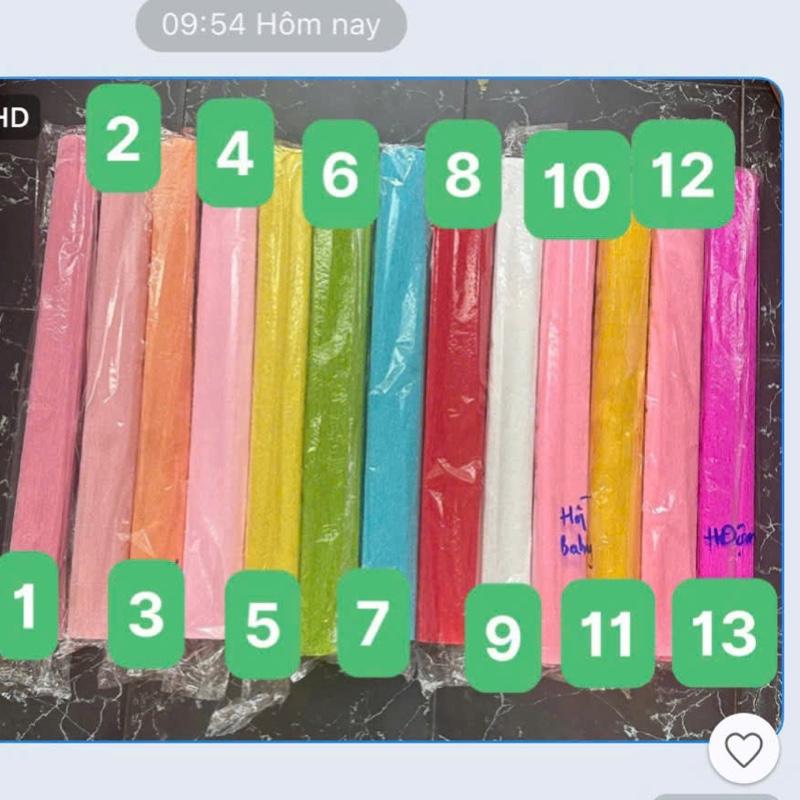  Giấy nhún làm hoa nghệ thuật bản 50cm dài hơn 2 mét 