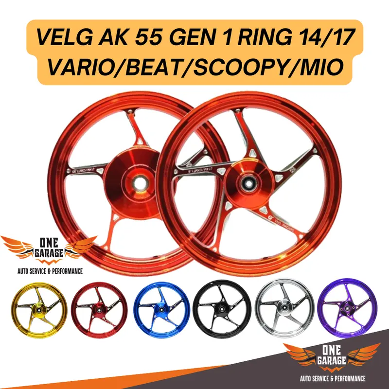 Velg VND AK 55 Ring 14 17 Vario Beat Scoopy Spacy Genio 125 150 160 CBS Accessories Motorcycle Ban Mesin Sporty 0