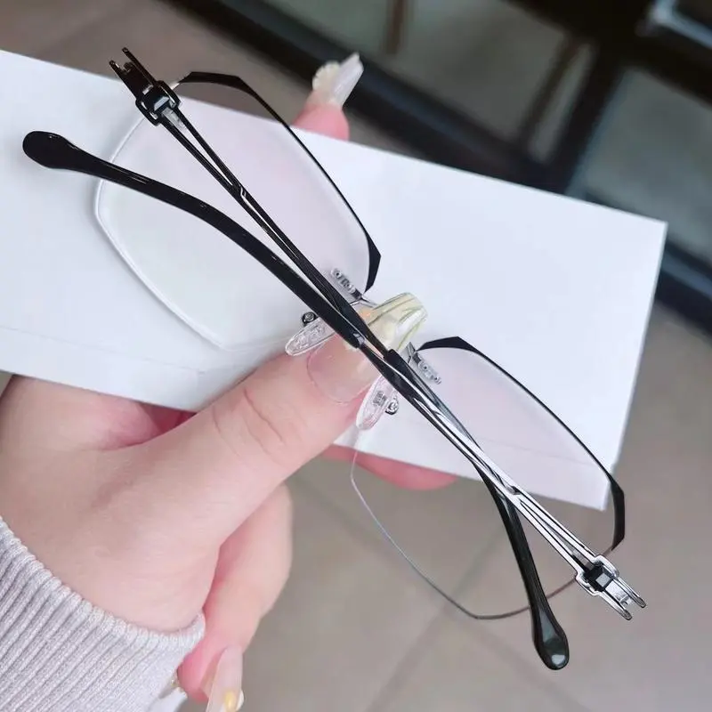 Kính Đọc Sách Chống Ánh Sáng Xanh, Thời Trang Cao Cấp, Siêu Rõ Ràng, Cầm Tay, Dành Cho Nam Và Nữ, Thích Hợp Cho Người Trung Niên Và Cao Tuổi, Bảo Vệ Mắt, Thiết Kế Siêu Rõ Ràng, Kính Mắt, 2