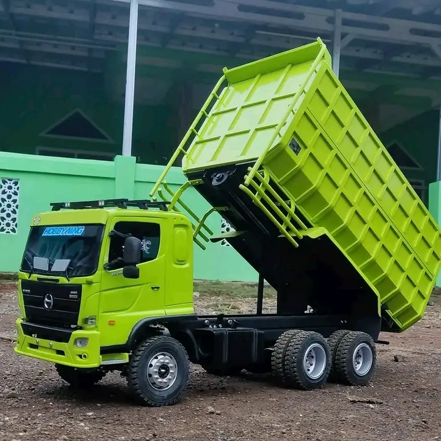 miniatur dum truk full lampu bisa jungkit kabin dan bak Anak Hadiah Kado Toy