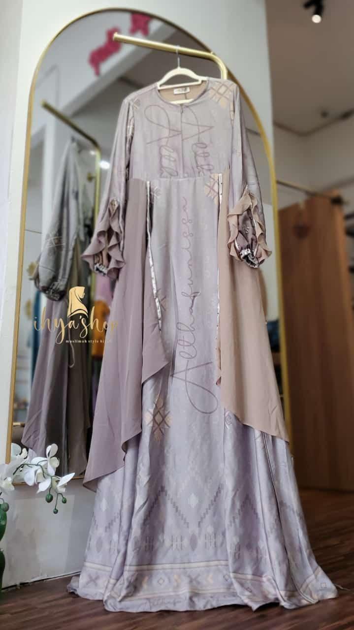 Product Introduction of Althafunnisa gamis mewah elegant silk premium Muslim Dress 2