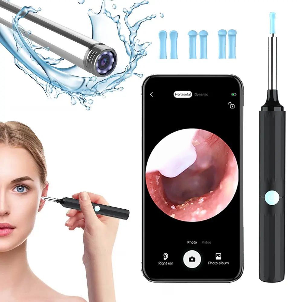 Personal Smart Visual Ear Cleaner Endoscopic WIFI Video Otoscope Camera Ear Wax Removal Safe Ear Pick Tool Wireless Sticks Silicone Daily