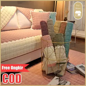 Evy Store COD Cover Sarung Sofa 1 2 3 4 seater Mewah Tebal Anti-slip Penutup Kursi Sofa Ruang Tamu Penutup Penuh Universal Penutup Perlindungan Furnitur Tahan Debu