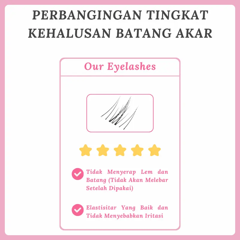 MILAI RIASAN MATA A20 Douyin Lash 10 Baris Bulu Mata Palsu Berkualitas Tinggi + Lem Ekstensi Bulu Mata - Bulu Mata Palsu 4