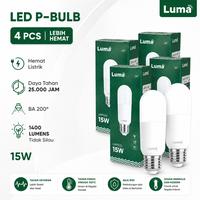 Gambar Luma - Bundling Hemat Isi 4PCS Lampu Led Stick P-Bulb 15W 15 Watt Putih / Kuning Lampu Bohlam LED Rumah SNI Henat Listrik - 9W, Kuning (Warm White) dari Luma Store Kota Tangerang 1 Tokopedia