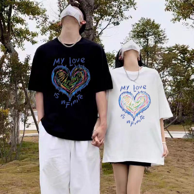 Product Introduction of KAOS COUPLE LOVE IS INFINITE (JUAL SATUAN) BAHAN SEMI KATUN 8