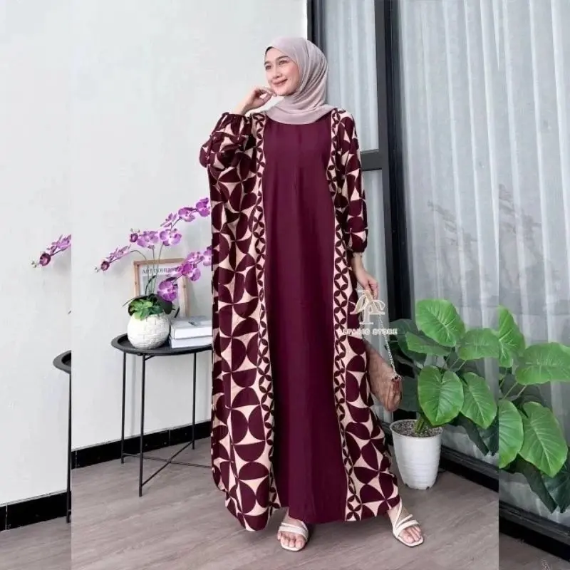 GROSIR KAFTAN RIYANA | KAFTAN SUPER JUMBO LD 140 cm | DASTER LOWO TERMURAH