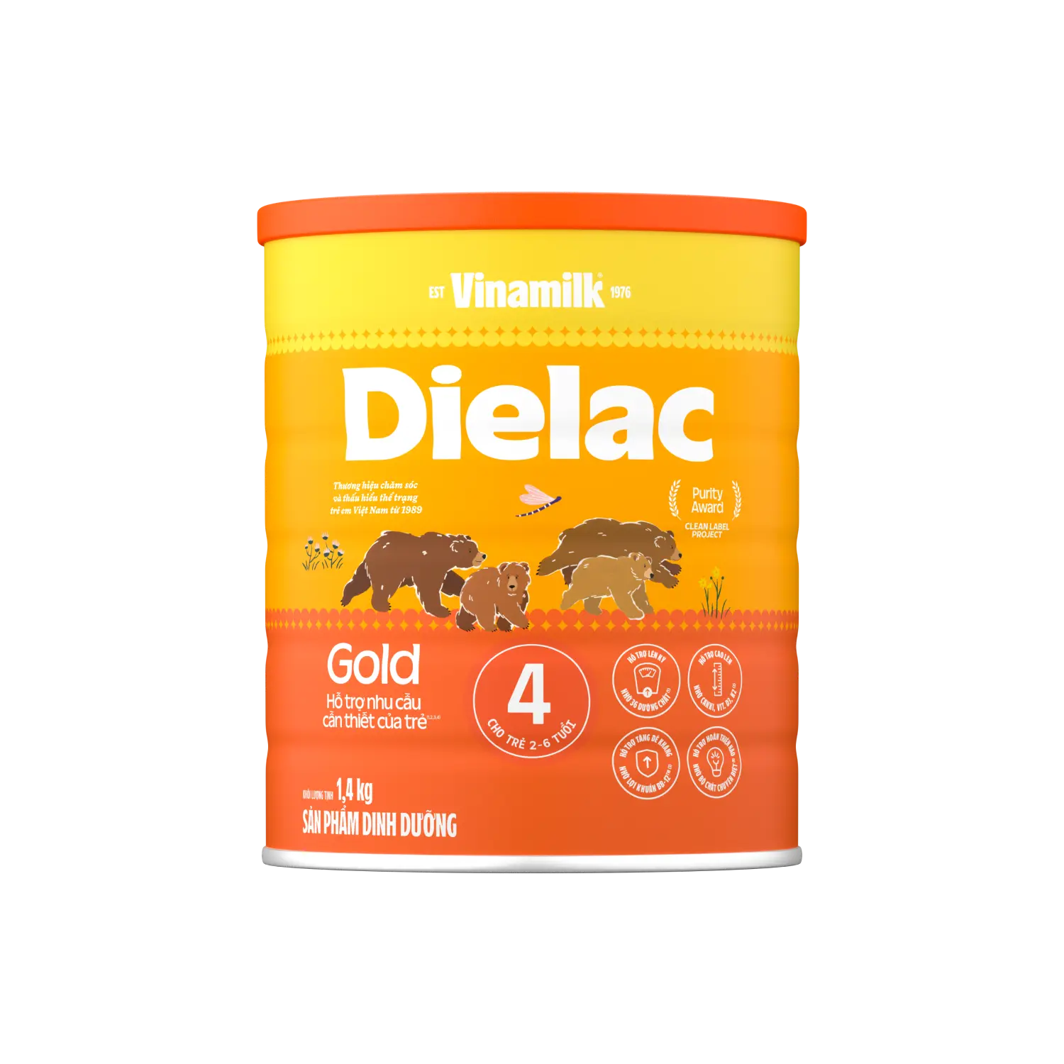 Vinamilk Dielac Gold lon 850g/800g - Hỗ Trợ Nhu Cầu Cần Thiết Của Bé
