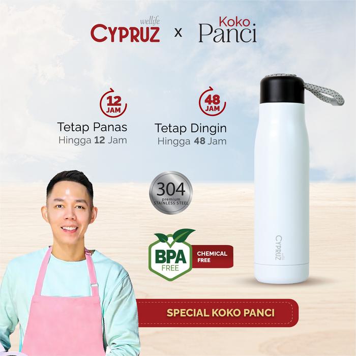 Gambar [SPECIAL KOKO PANCI]Cypruz Botol Minum Stainless Summer Series Tahan Panas dan Dingin 48 Jam 500 ML Vacuum dari Cypruz Kitchenware Kota Bekasi Tokopedia