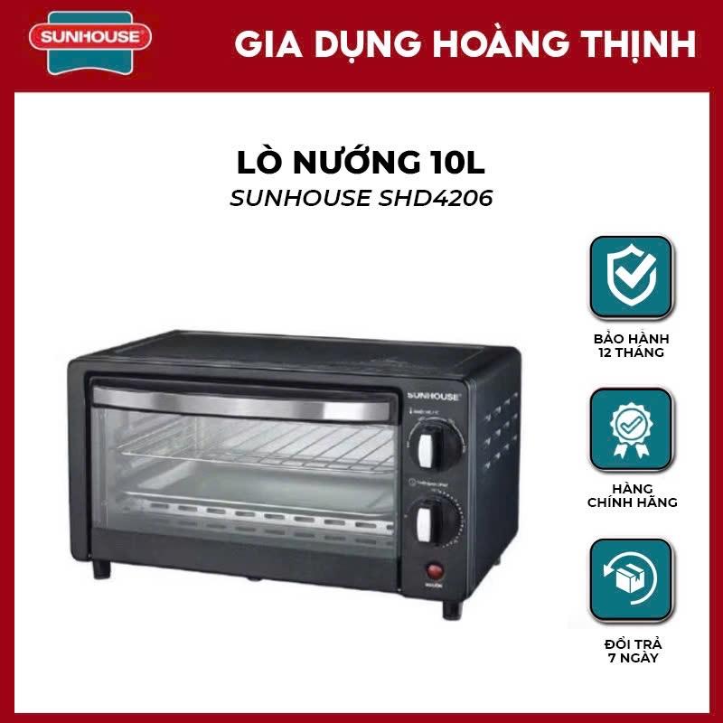Lò nướng SUNHOUSE SHD4206 với dung tích 10L Hàng chính hãng bảo hành 12 tháng