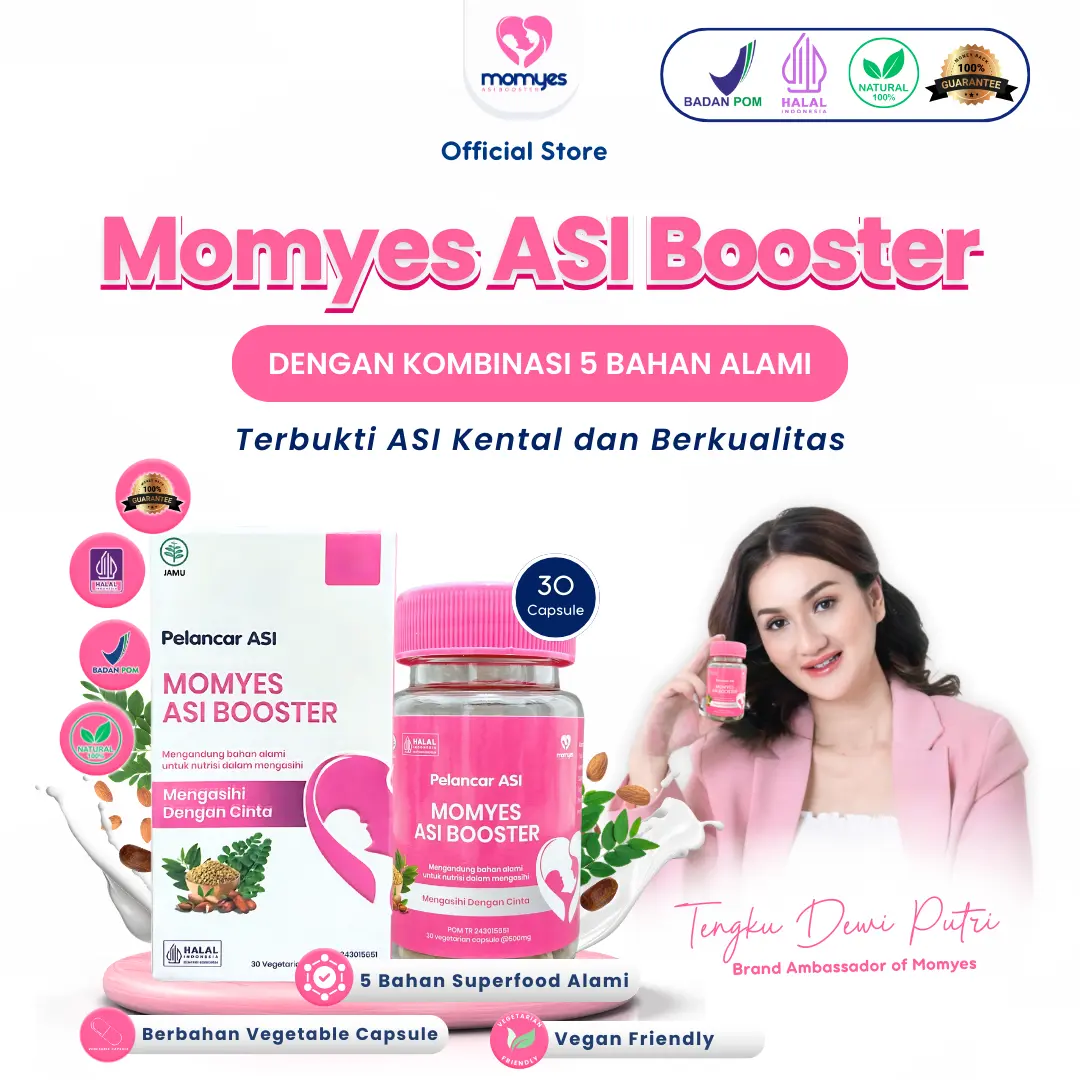 MOMYES BOOSTER - 30 Kapsul - Pelancar Asi - 1 Botol