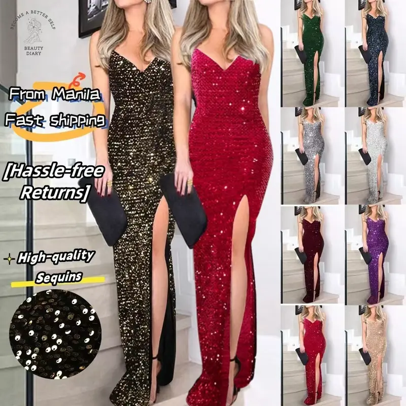 Shipped From Manila +CODBlack Gold Sequin Date Night Dress - TikTok Viral Bodycon Gown to Impress for NYE Party, Romantic Dinner, Formal Events,JS Prom ,Graduation - TikTok Shop Philippines Shipped From Manila +CODBlack Gold Sequin Date Night Dress - TikTok Viral Bodycon Gown to Impress for NYE Party, Romantic Dinner, Formal Events,JS Prom ,Graduation - TikTok Shop Philippines