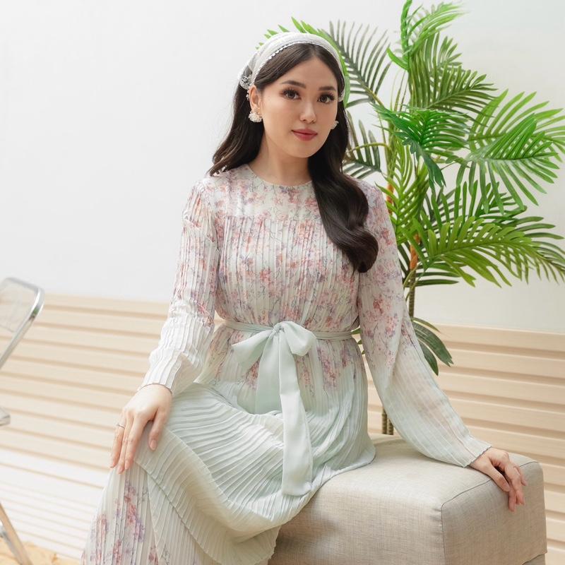 Chesi Pleats Dress Wanita 7