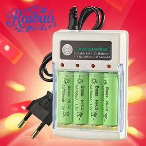 Ruibao E025 Pengisi Baterai / Charger Casan Baterai Alat Pengisi Daya 4 Slot AAA / AA